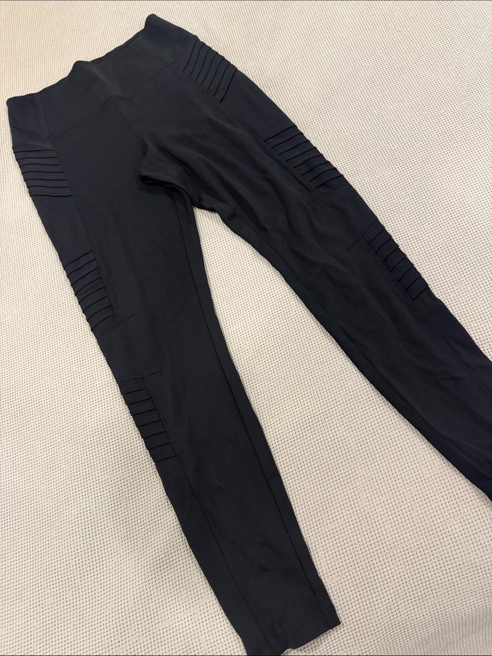 Athleta Black Moto-Style Leggings